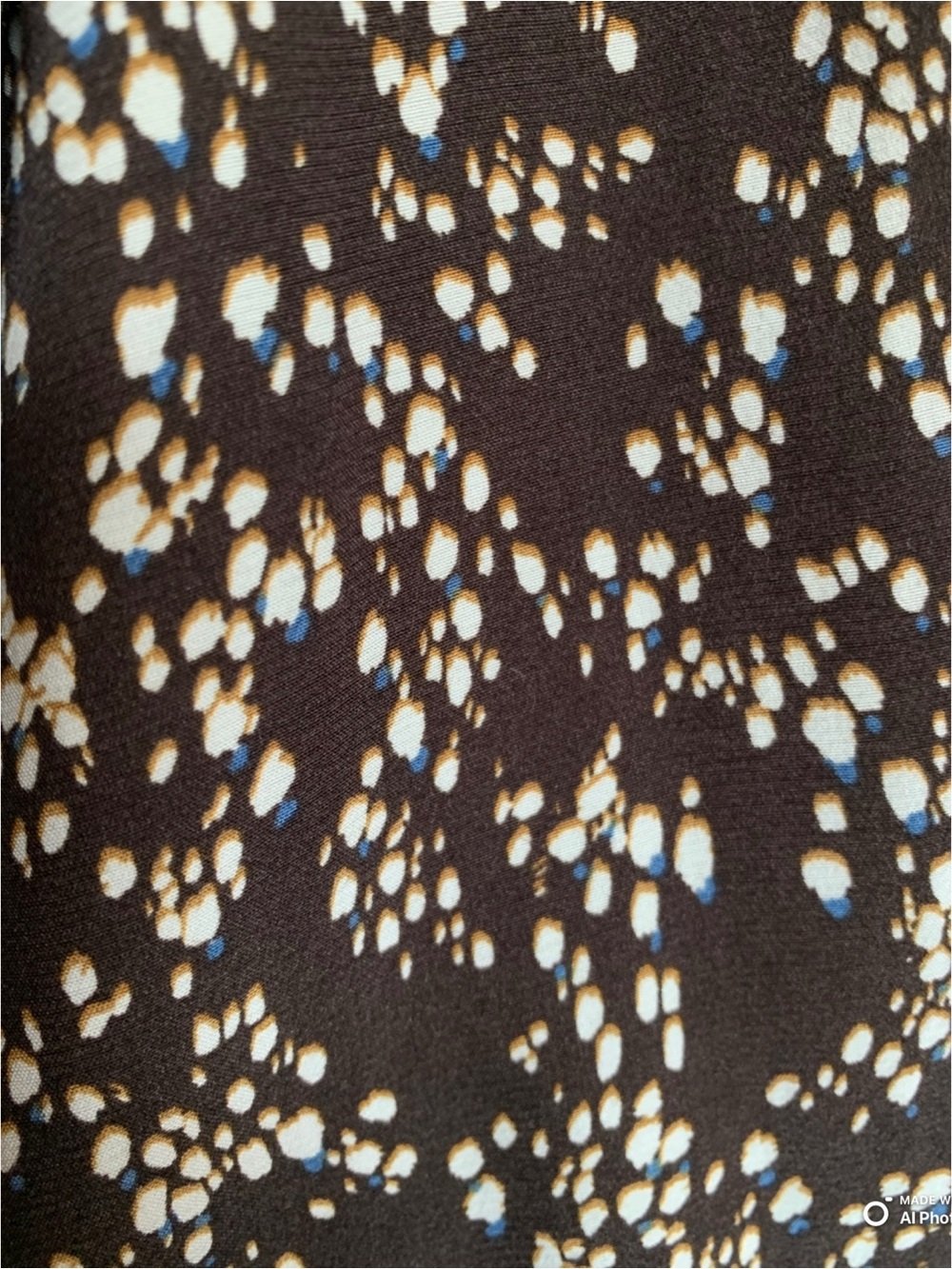 Madewell Ruched Midi Shirtdress in Bridgette Spots Brown Long Sleeve Size 2 NWT - Picture 12 of 17